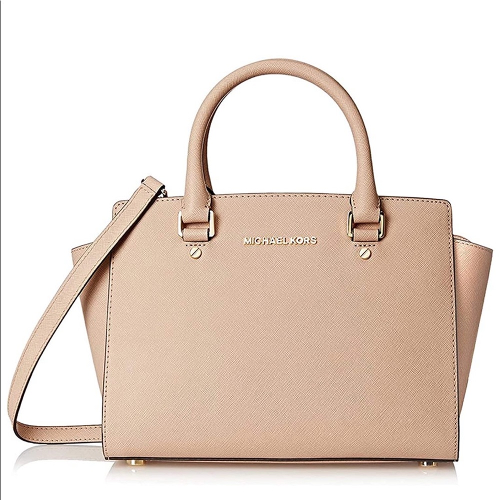 Michael Kors Selma Leather Médium Satchel - Pink